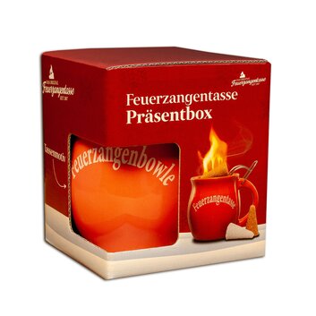 Feuerzangentasse Prsentbox Terracotta mit Rum