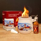 Feuerzangentasse Prsentbox Wei / Weihnachten mit Rum