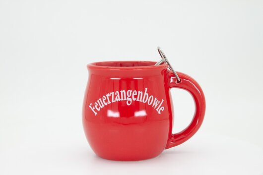 Feuerzangentasse Geschenkset, Klassisch Rot