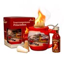 Feuerzangentasse Prsentbox Rot / Winter mit Rum