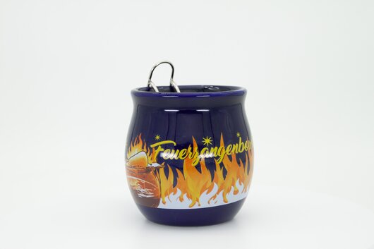 Feuerzangentasse Geschenkset, Schatzkiste Blau/Rhmann